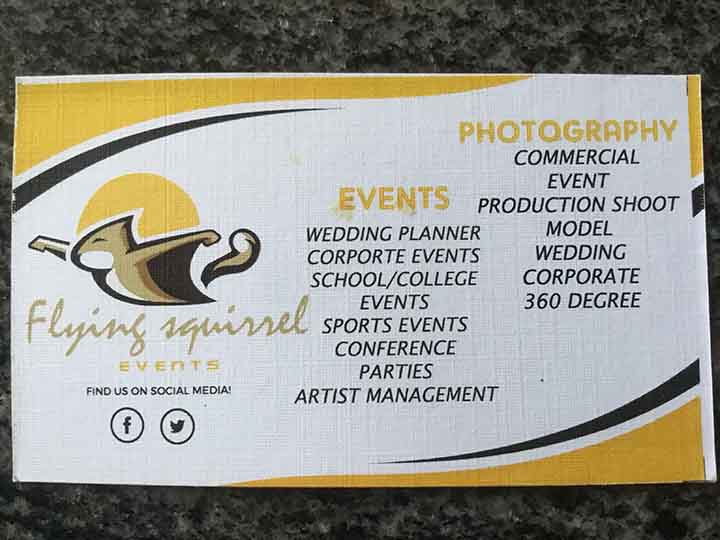 Flying squirrel Events